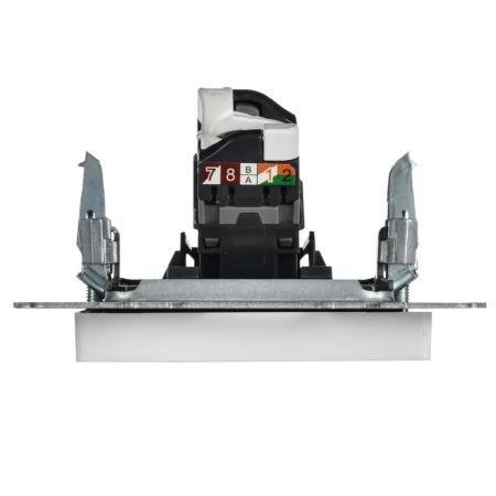 Розетка компьютерная СП BRITE РК11-БрАБ RJ45 кат.6 механизм арктич. бел. IEK BR-K10-2-K91