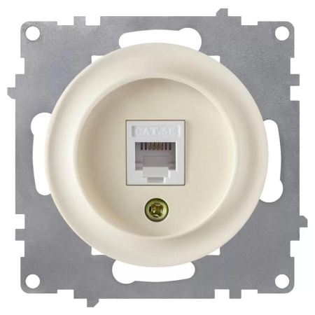 Розетка компьютерная 1-м СП Florence RJ45 кат.5E механизм беж. (1E20701301) OneKeyElectro 2172793 Розетка компьютерная 1-м СП Florence RJ45 кат.5E механизм беж. (1E20701301) OneKeyElectro 2172793