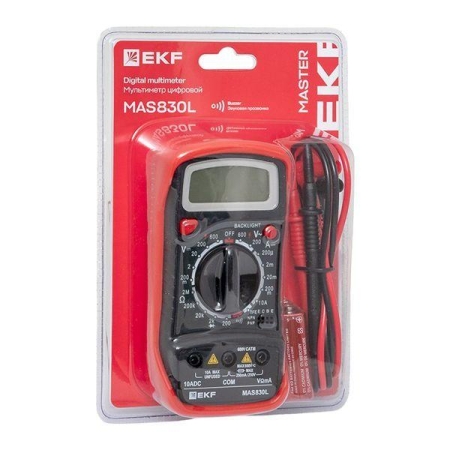 Мультиметр цифровой MAS830L Master EKF In-180701-pm830L Мультиметр цифровой MAS830L Master EKF In-180701-pm830L
