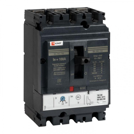Выключатель автоматический 3п 100/100А 36кА ВА-99C Compact NS PROxima EKF mccb99C-100-100 Выключатель автоматический 3п 100/100А 36кА ВА-99C Compact NS PROxima EKF mccb99C-100-100