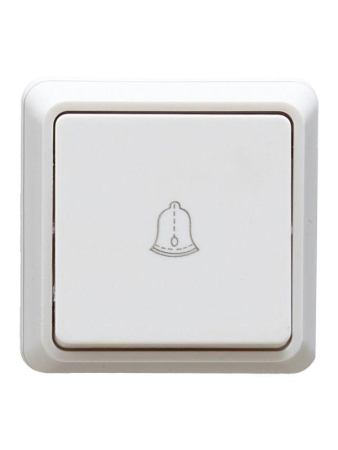 Выключатель кнопочный 1-кл. ОП Октава 10А IP20 ВСк20-1-0-ОБ бел. GENERICA EVO13-K01-10-DC