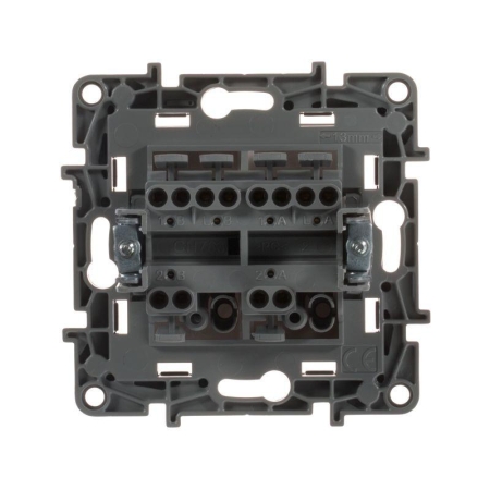 Переключатель 2-кл. СП Etika Plus 10А IP20 250В 10AX безвинтов. зажимы механизм алюм. IEK 672412