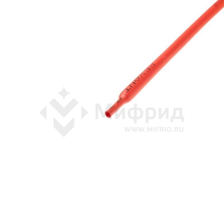 Трубка термоусадочная ТУТ нг 3.0/1.5 красн. 1м REXANT 20-3004