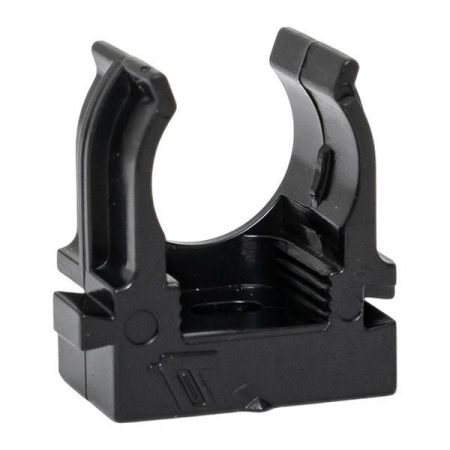 Держатель для труб (клипса) d16мм для монтажного пистолета черн. (уп.100шт) Plast EKF derjp-z-16-black