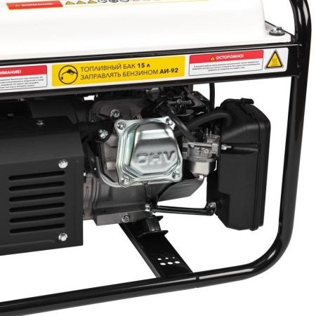 Генератор бензиновый KR3300 3.3кВт 230В 15л ручной стартер KRANZ KR-16-1133