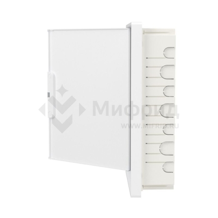 Щиток встраиваемый Фрейм (FRAME) 24мод. с бел. дверцей с 4 шинами PEN (2шт на 8 отверст. и 2шт на 6 отверст.) бел. DKC F24B1WW