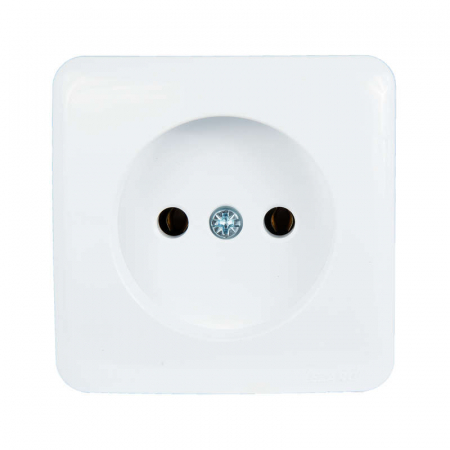 Розетка 1-м ОП Viola 16А IP20 без заземл. бел. LEZARD 751-0200-121
