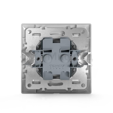 Розетка 1-м СП AVA 16А IP20 без заземл. без защ. шторок в сборе бел. TOKOV ELECTRIC TKL-AV-R1F-C01