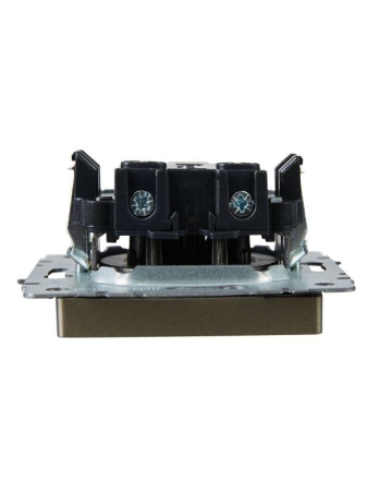 Розетка BRITE РС10-1-0-БрШ 10А без заземл. без защ. шторок механизм шампань IEK BR-R10-10-K37