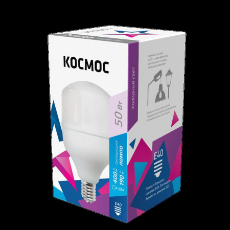 Лампа светодиодная HВтLED 50Вт 220В E40 6500К Космос LksmHWLED50WE4065 Лампа светодиодная HВтLED 50Вт 220В E40 6500К Космос LksmHWLED50WE4065