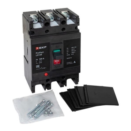 Выключатель автоматический LS125 18кА 3P 100А ProPact EKF mccb-125-18-3-100-ls Выключатель автоматический LS125 18кА 3P 100А ProPact EKF mccb-125-18-3-100-ls