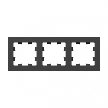 Рамка 3-м Эпика пластик черн. EKF UP1-FPB-03 Рамка 3-м Эпика пластик черн. EKF UP1-FPB-03