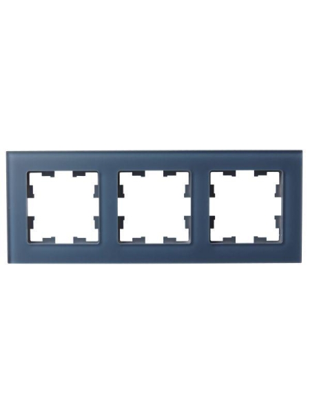Рамка 3-м BRITE РУ-3-2-Бр стекло маренго матов. IEK BR-M32-G-31-K35