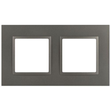 Рамка 2-м Elegance 14-5012-16 Classic для розеток и выключателей титан Эра Б0065825