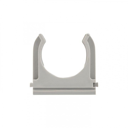 Держатель для труб (клипса) d25мм сер. (уп.10шт) Plast EKF derj-z-25n-r