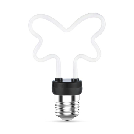 Лампа светодиодная филаментная Filament Artline 4Вт Butterfly матов. 2700К тепл. бел. Е27 330лм milky GAUSS 1001802104