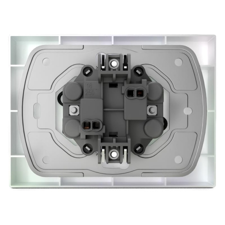 Розетка 2-м СП Pixel 16А IP20 без заземл. в сборе перламутр. TOKOV ELECTRIC TKE-PX-R2F-C04 Розетка 2-м СП Pixel 16А IP20 без заземл. в сборе перламутр. TOKOV ELECTRIC TKE-PX-R2F-C04