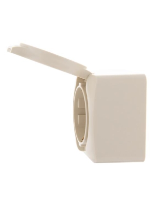 Розетка 1-м ОП Viola с заземл. с крышкой крем. LEZARD 751-0300-123 Розетка 1-м ОП Viola с заземл. с крышкой крем. LEZARD 751-0300-123