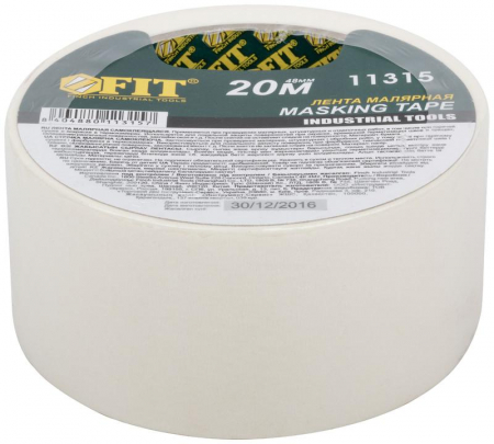 Лента малярная креппированная клейкая 48ммх20м FIT 11315