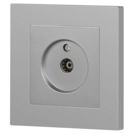 Розетка телевизионная одиночная TV СП Accent 6-301-03 IP20 алюм. Intro Б0063607 Розетка телевизионная одиночная TV СП Accent 6-301-03 IP20 алюм. Intro Б0063607