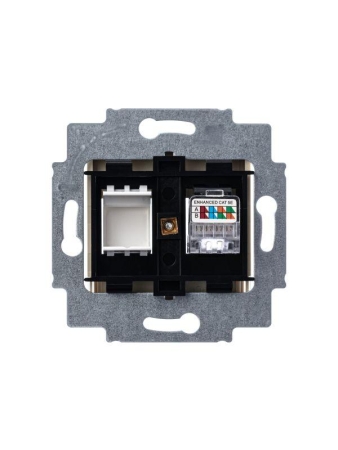 Розетка компьютерная Levit RJ45 кат.5E с заглушкой сл. кость ABB 2CHH295117A6017 Розетка компьютерная Levit RJ45 кат.5E с заглушкой сл. кость ABB 2CHH295117A6017