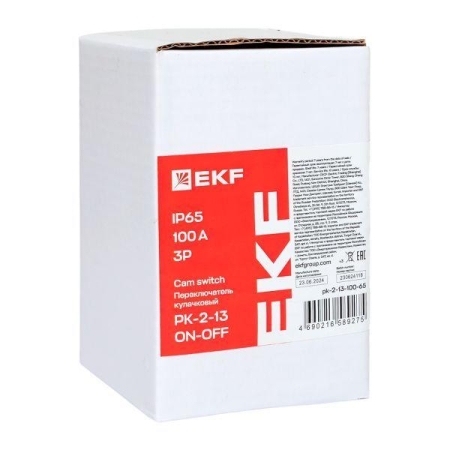 Переключатель кулачковый ПК-2-13 3п 100А "ВКЛ-ВЫКЛ" IP65 EKF pk-2-13-100-65 Переключатель кулачковый ПК-2-13 3п 100А "ВКЛ-ВЫКЛ" IP65 EKF pk-2-13-100-65