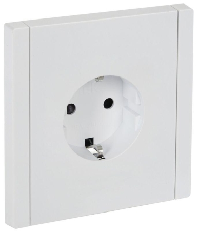 Розетка СП FORTE&PIANO FP213 16А с заземл. защ. шторки безвинт. крепл. бел. IEK FP-R14-16-1-K01