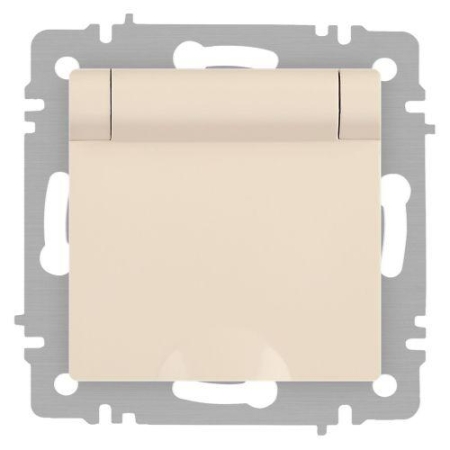 Розетка 1-м СП Accent 6-203-02 16А IP20 250В 2P+E Schuko с крышкой сл.кость Intro Б0063716 Розетка 1-м СП Accent 6-203-02 16А IP20 250В 2P+E Schuko с крышкой сл.кость Intro Б0063716