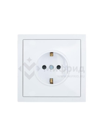 Розетка 1-м СП ZIMA 16А IP20 с защ. шторками безвинтов. зажим ПБТ механизм бел. LEZARD 704-0288-124BQC