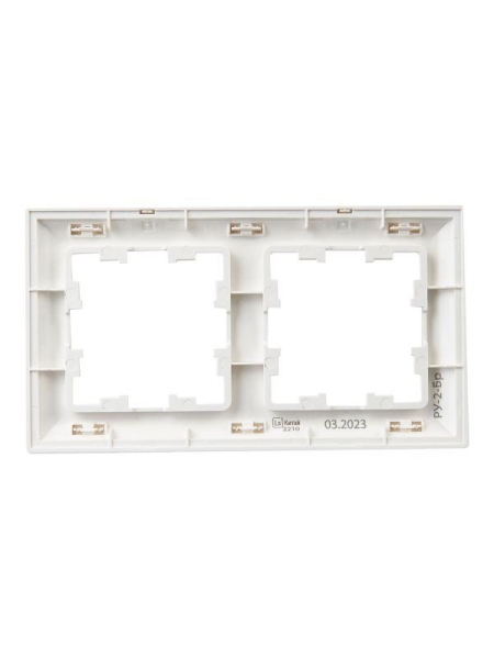 Рамка 2-м BRITE РУ-2-Бр бел./бел. IEK BR-M22-12-K01