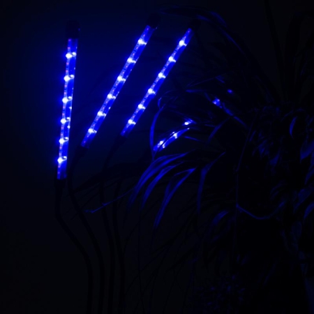 Светильник светодиодный "КРИСТАЛЛ" CTL2-USB-bl Agro 4х10Вт IP40 для растений спектр 4 плафона на прищепке пульт на шнуре красн./син. ФАZА 5068810