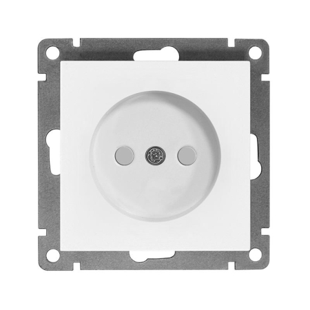 Розетка 1-м СП Афина 16А IP20 без заземл. защ. шторки механизм бел. Universal A0047 Розетка 1-м СП Афина 16А IP20 без заземл. защ. шторки механизм бел. Universal A0047