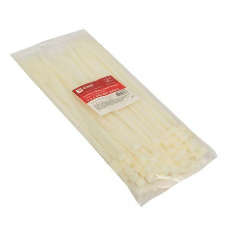 Хомут кабельный 7.2х350 нейл. бел. (уп.100шт) EKF plc-c-7.2x350 Хомут кабельный 7.2х350 нейл. бел. (уп.100шт) EKF plc-c-7.2x350