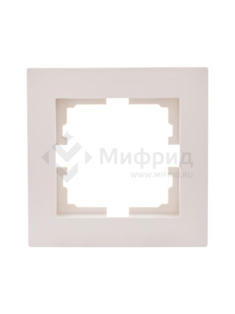 Рамка 1-м VESNA горизонт. крем. LEZARD 742-0300-146