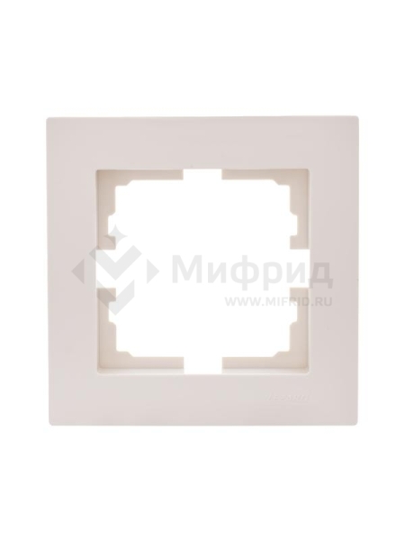 Рамка 1-м VESNA горизонт. крем. LEZARD 742-0300-146