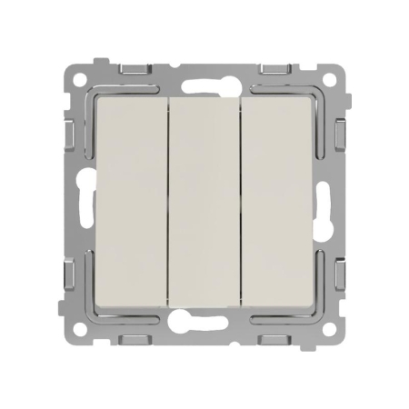 Выключатель 3-кл. СП Pixel 10А IP20 механизм беж. TOKOV ELECTRIC TKE-PX-V3-C02
