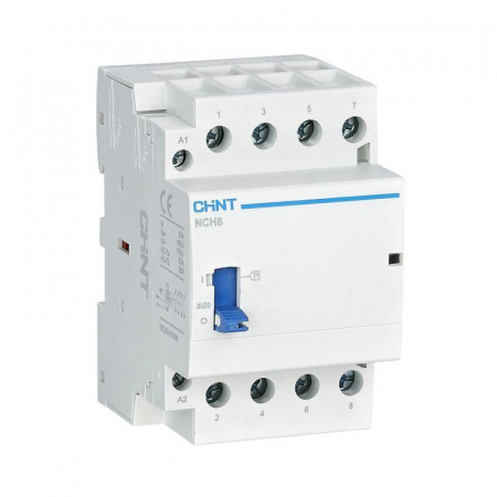 Контактор модульный NCH8-40M/40 AC 220-240В 50/60Гц ручное управление (R) CHINT 257502 Контактор модульный NCH8-40M/40 AC 220-240В 50/60Гц ручное управление (R) CHINT 257502