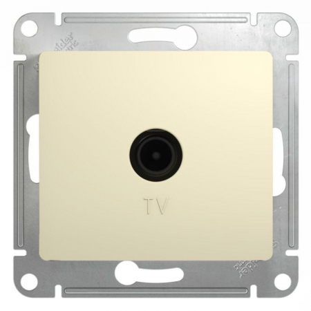 Розетка телевизионная оконечная TV 1-м СП Glossa 1дБ механизм беж. SE GSL000291 Розетка телевизионная оконечная TV 1-м СП Glossa 1дБ механизм беж. SE GSL000291