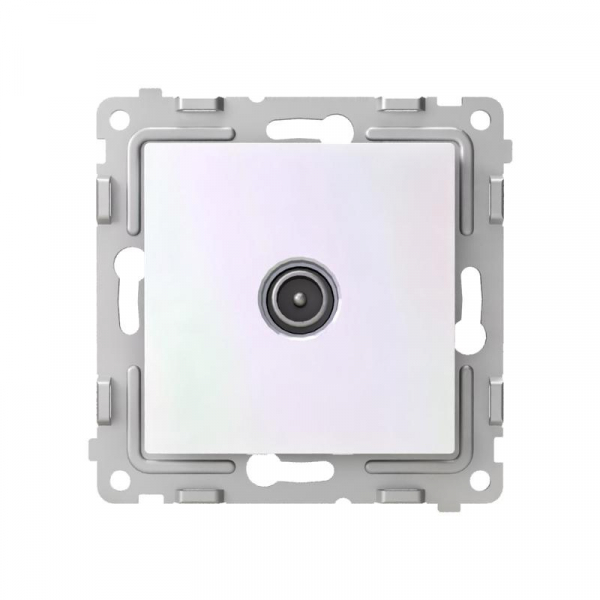 Розетка TV оконечная СП Pixel 1DB механизм перламутр. TOKOV ELECTRIC TKE-PX-A1O-C04