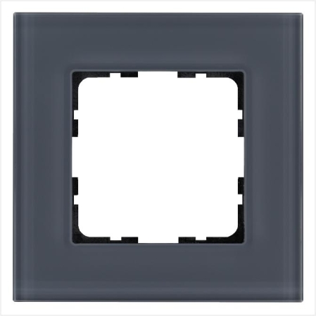 Рамка 1-м G-Glass стекло маренго Jasmart G1001GC Рамка 1-м G-Glass стекло маренго Jasmart G1001GC