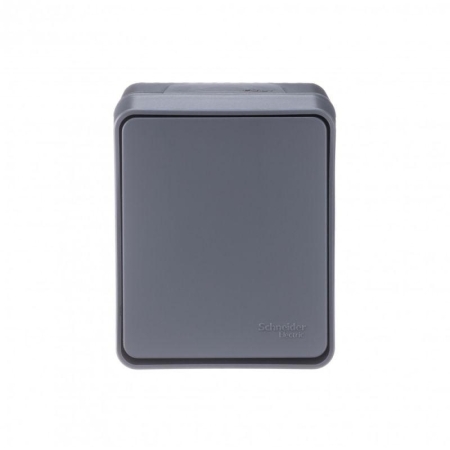 Переключатель проходной 1-кл. ОП AtlasDesign PROFI IP54 10AX антрацит SE ATN544061