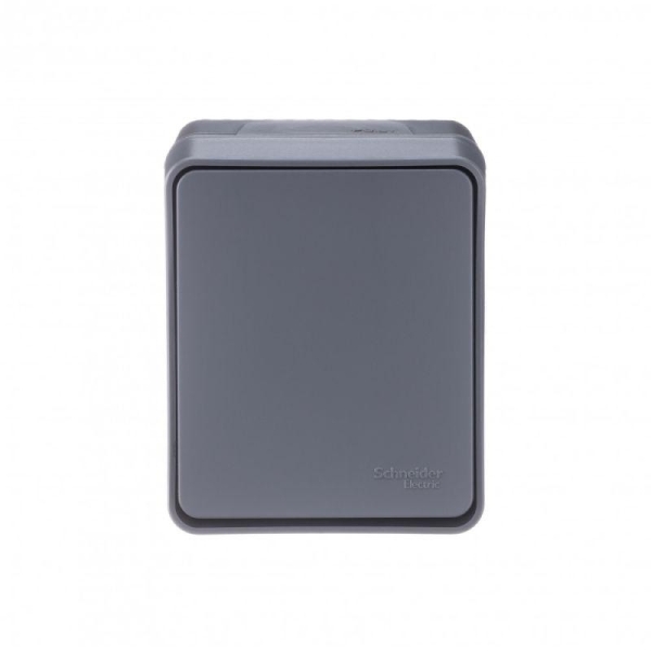 Переключатель проходной 1-кл. ОП AtlasDesign PROFI IP54 10AX антрацит SE ATN544061