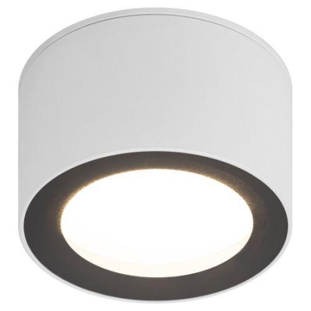 Светильник OL28 WH/BK GX53 IP44 настен./потолочн. спот черн./бел. Эра Б0055581