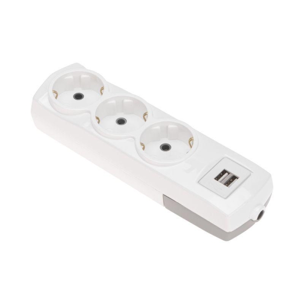 Колодка 3-м с заземл. PREMIUM 2 USB бел. Rexant 13-4402 Колодка 3-м с заземл. PREMIUM 2 USB бел. Rexant 13-4402