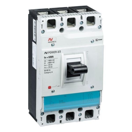 Выключатель автоматический 3п 630А 35кА AV POWER-3/3 TR AVERES EKF mccb-33-630-TR-av Выключатель автоматический 3п 630А 35кА AV POWER-3/3 TR AVERES EKF mccb-33-630-TR-av