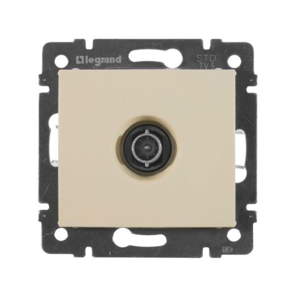 Розетка телевизионная проходная TV СП Valena 14дБ 2400МГц механизм сл. кость IEK 774331