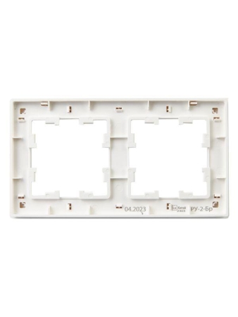 Рамка 2-м BRITE РУ-2-Бр бел. рифленый IEK BR-M22-51-K01 Рамка 2-м BRITE РУ-2-Бр бел. рифленый IEK BR-M22-51-K01