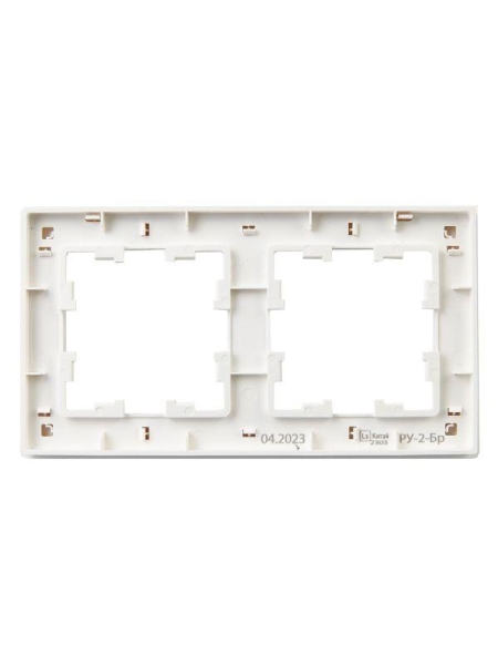 Рамка 2-м BRITE РУ-2-Бр бел. рифленый IEK BR-M22-51-K01 Рамка 2-м BRITE РУ-2-Бр бел. рифленый IEK BR-M22-51-K01