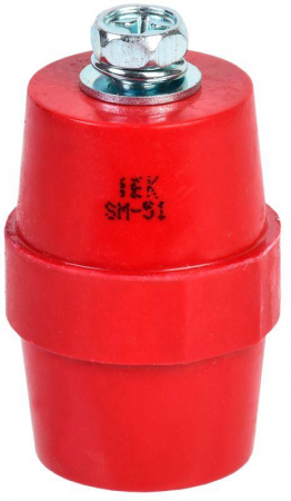 Изолятор SM51 (М8) силовой с болтом IEK YIS11-51-15-B Изолятор SM51 (М8) силовой с болтом IEK YIS11-51-15-B
