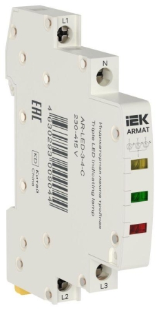 Лампа светодиодная ARMAT LED 230-415В AC 1 ж/з/кр инд. тройная IEK AR-LED-3-4-C Лампа светодиодная ARMAT LED 230-415В AC 1 ж/з/кр инд. тройная IEK AR-LED-3-4-C